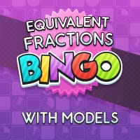 Equivalent Fractions BINGO with Models