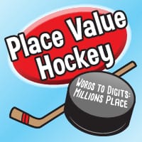Place Value Hockey - Words to Digits: Millions Place