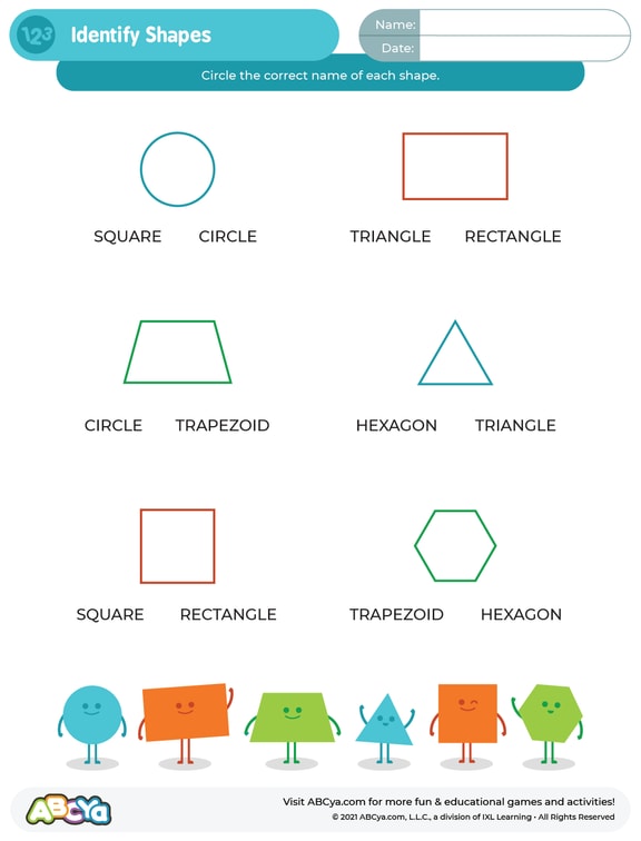 Identify Shapes • ABCya!