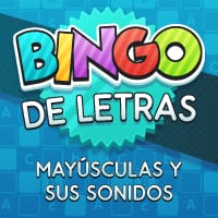 BINGO de letras: mayúsculas y sus sonidos